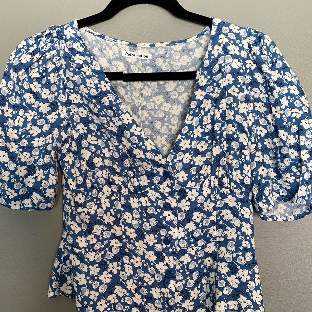 Floral reformation top